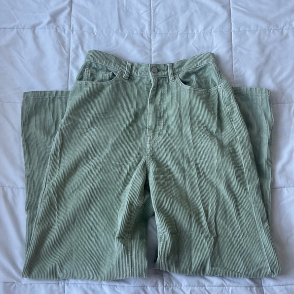 urban outfitters sage green corduroy pants - Picture 2 of 4